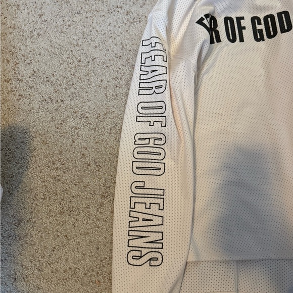 Fear of God Mesh Top in White and Black - Picture 2 of 4
